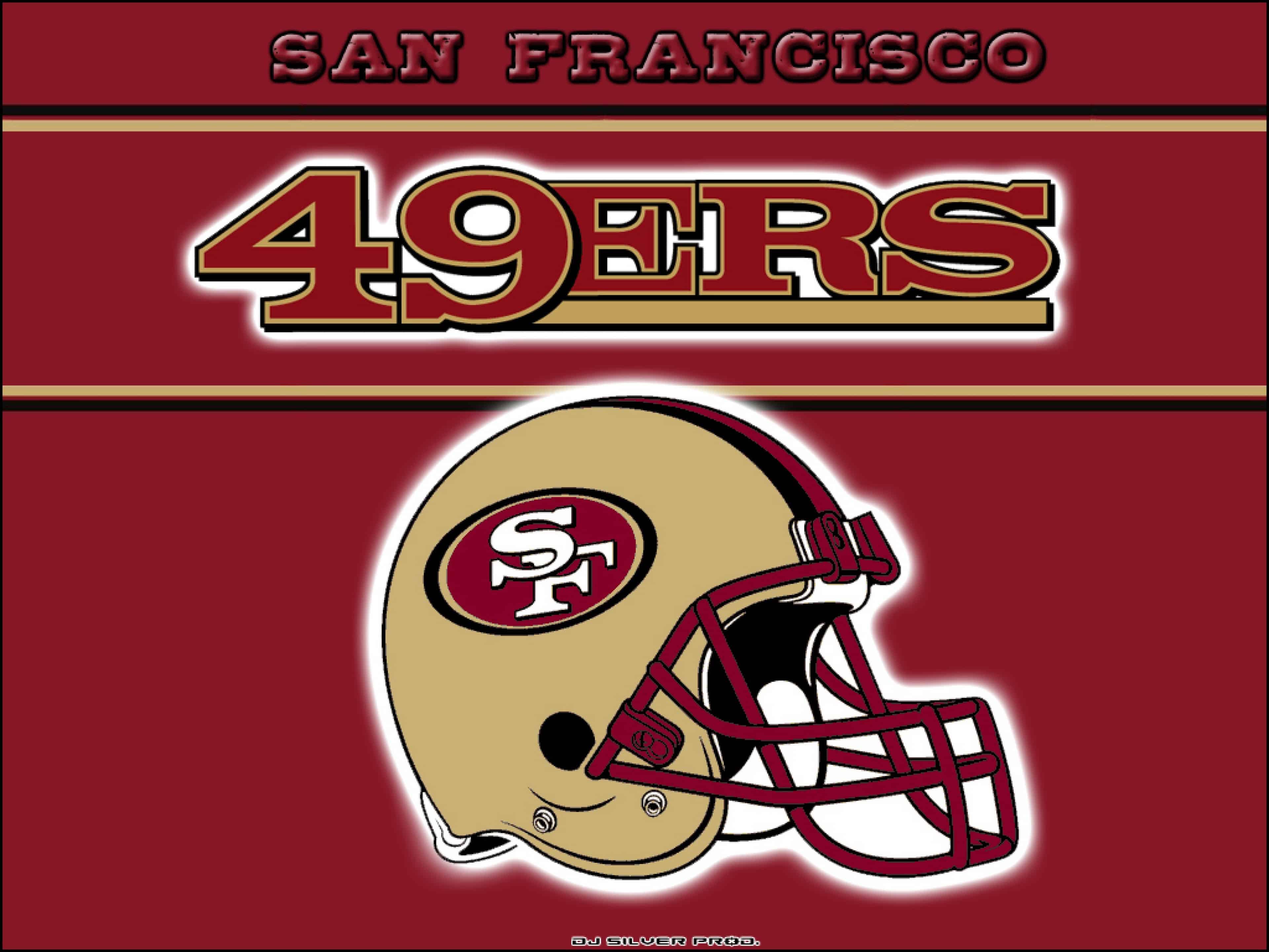 logos and uniforms of the san francisco 49ers