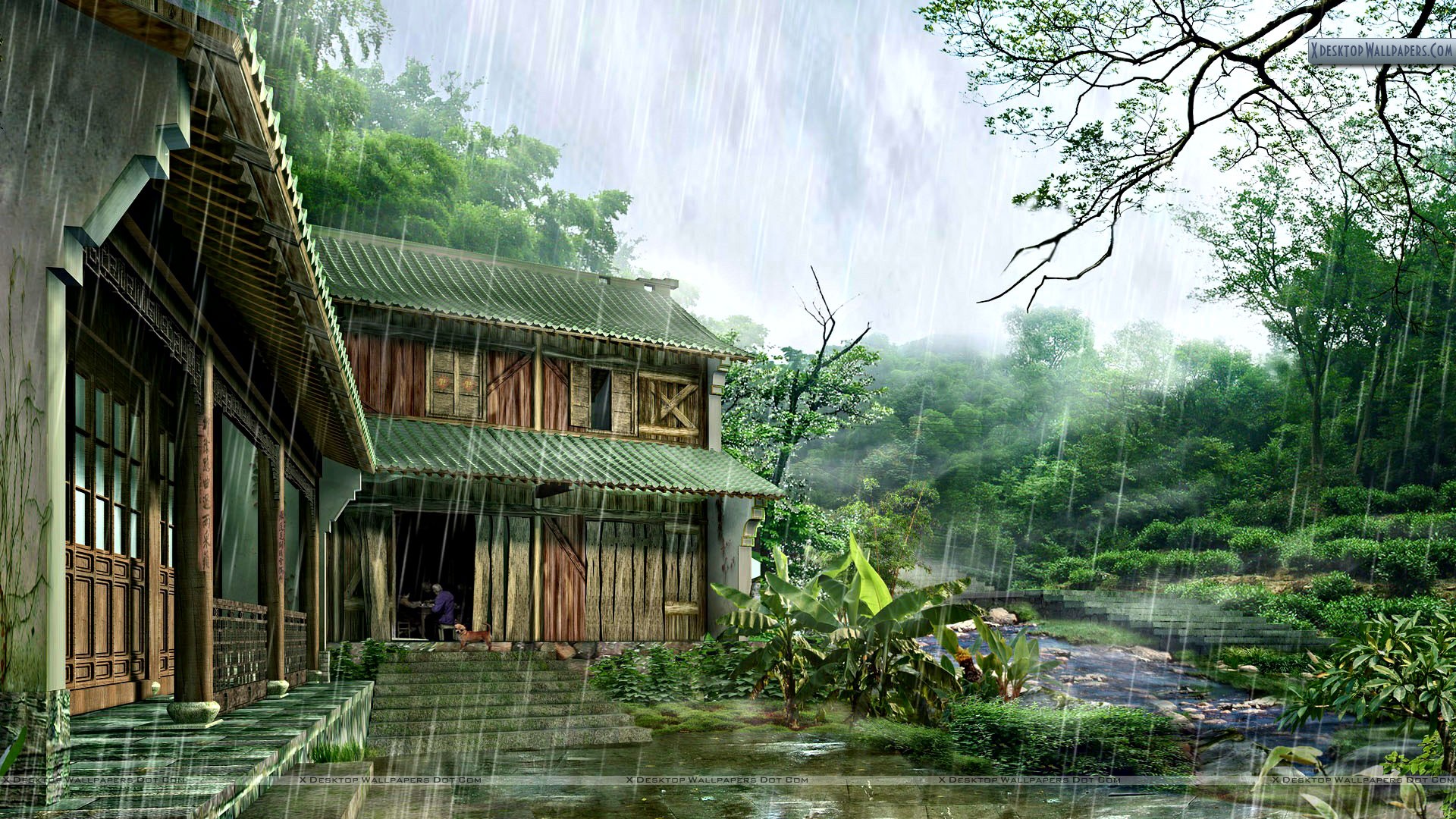 Home Wallpaper - Animated Rain Wallpaper Hd , HD Wallpaper & Backgrounds