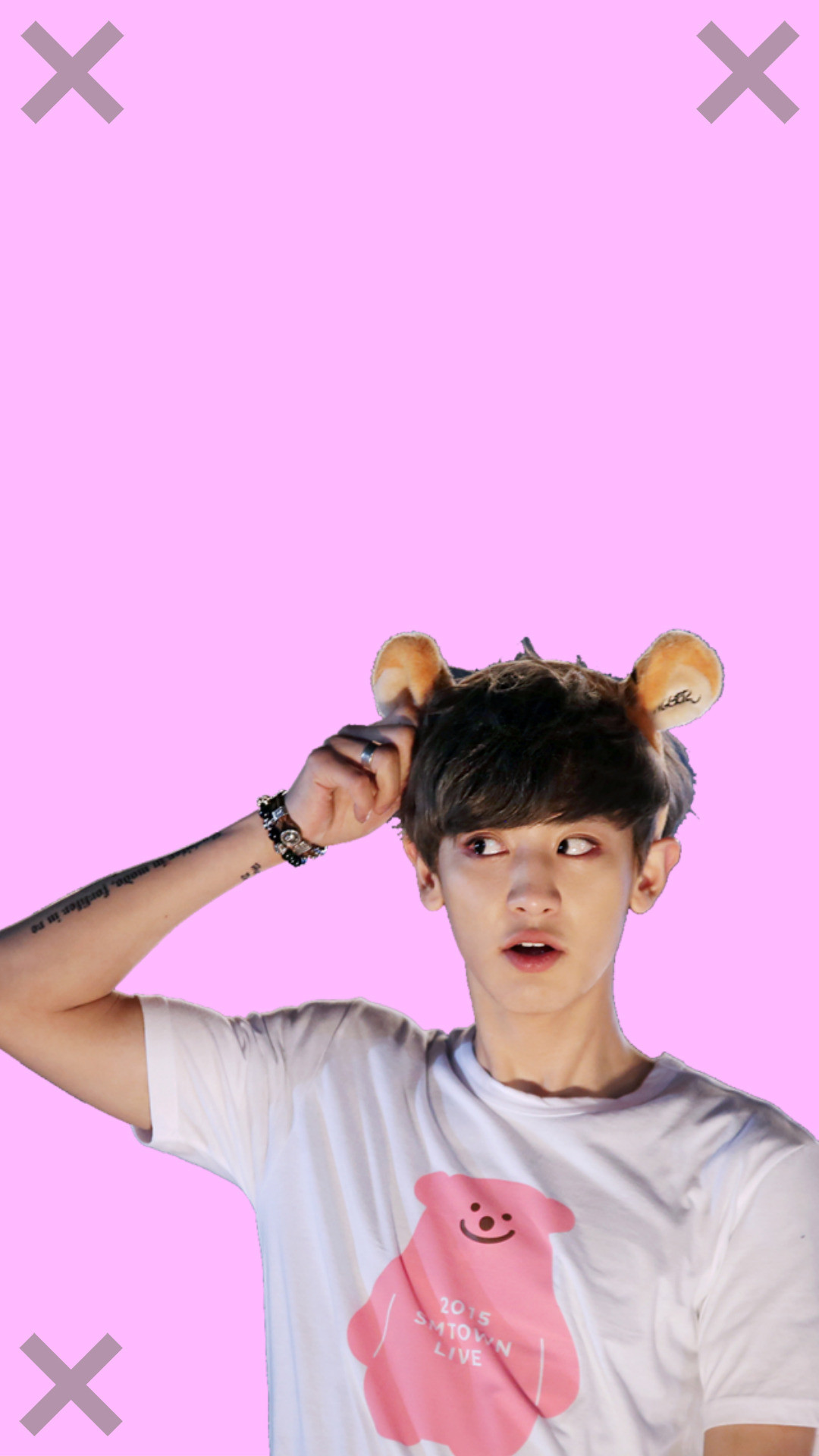 Exo Chanyeol Park Chanyeol Exo Wallpaper Exo Lockscreen - Kpop Stickers Exo Chanyeol , HD Wallpaper & Backgrounds