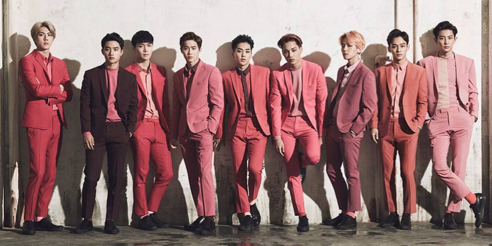Exo Love Me Right Pink Suits , HD Wallpaper & Backgrounds