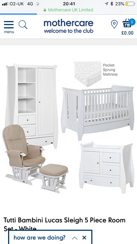 Sent From My Iphone Using Netmums Mobile App - Baby Furniture Sets In White , HD Wallpaper & Backgrounds
