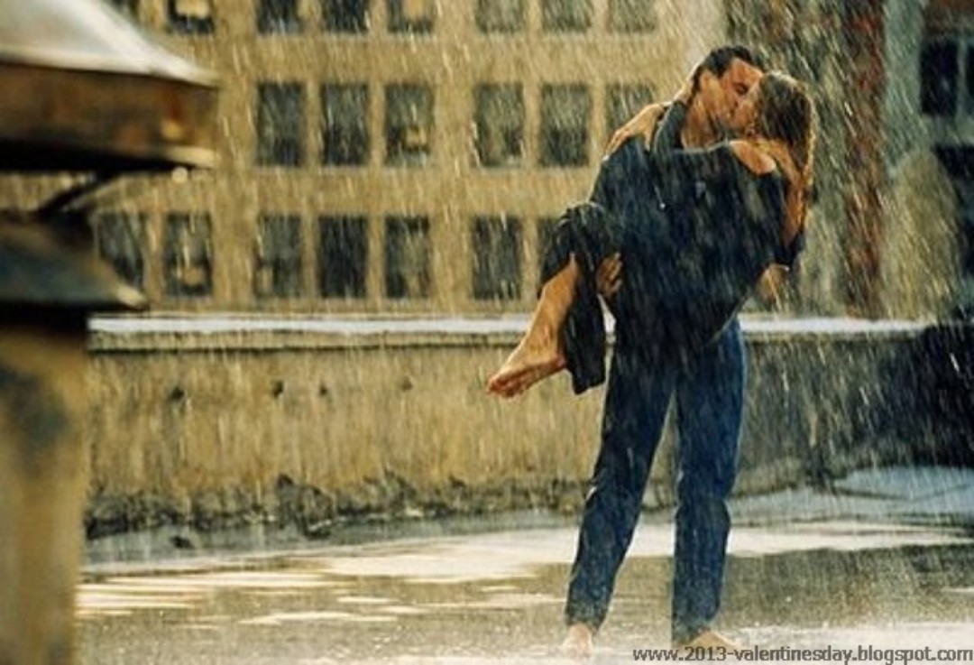 Romantic Barish Wallpaper - Kiss Under The Rain , HD Wallpaper & Backgrounds