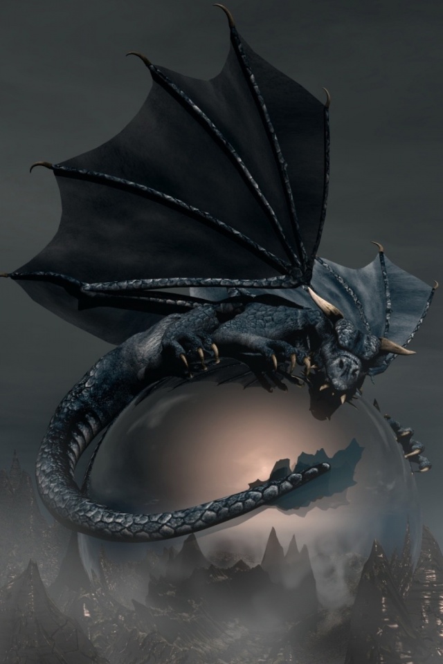 Dragon Wallpaper For Android - Black Dragon Wallpaper Phone , HD Wallpaper & Backgrounds