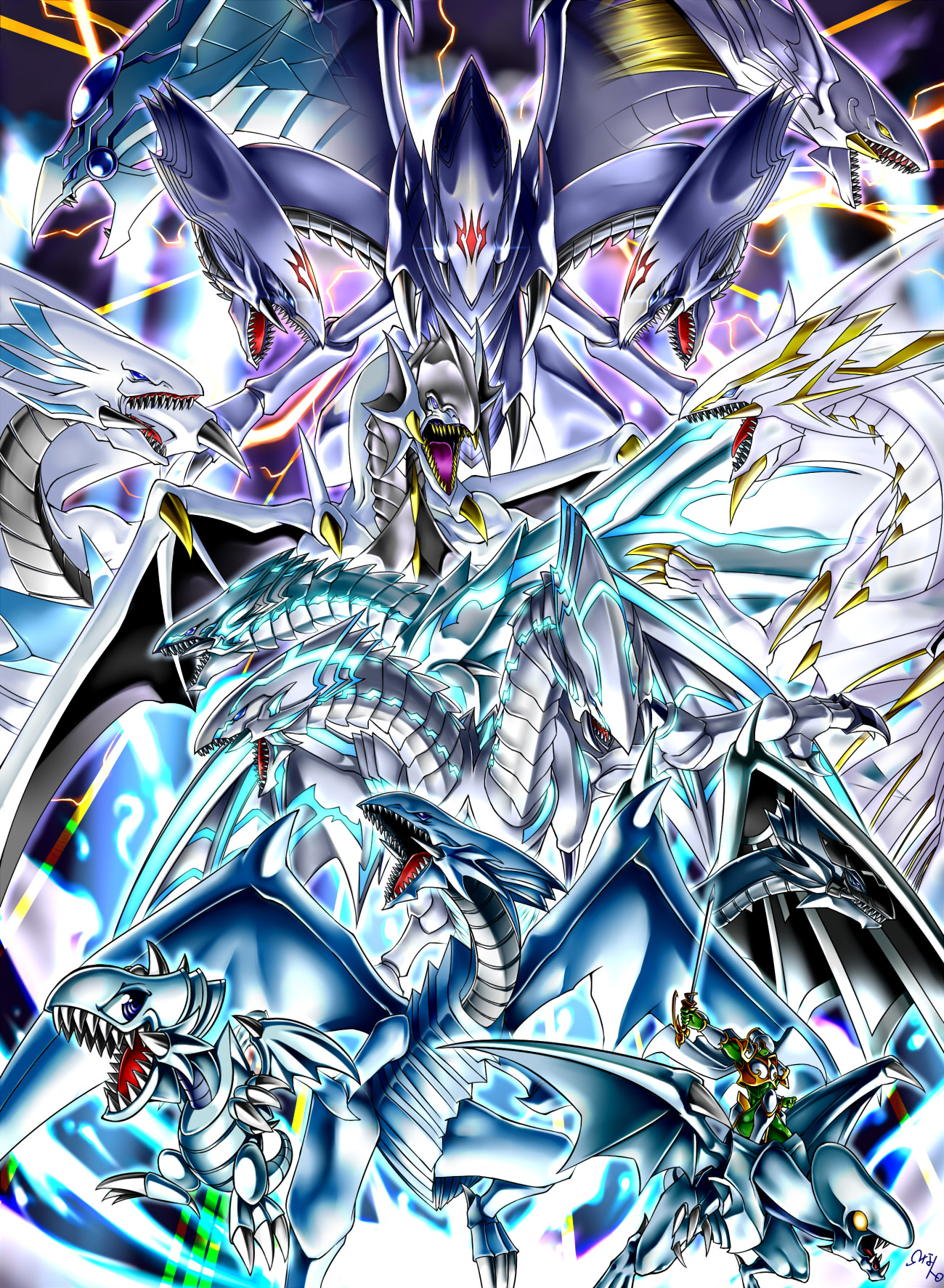 Blue Eyes - Yugioh Field Center Cards , HD Wallpaper & Backgrounds