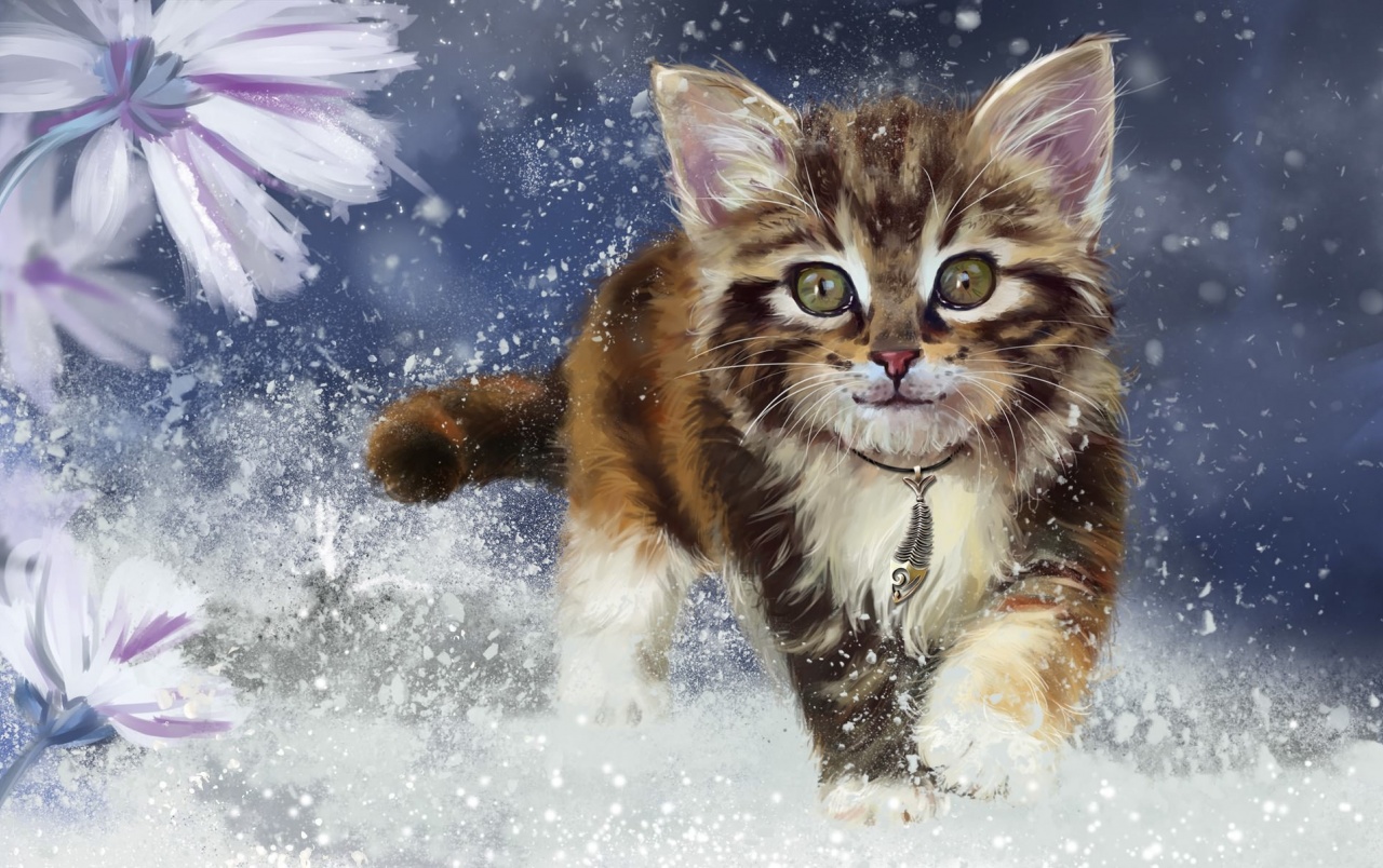 Cat And Animal Paintings , HD Wallpaper & Backgrounds