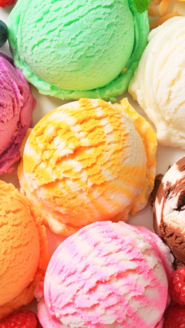 Iphone 5 Wallpaper Objects Summer Ice Cream - Ice Cream Phone Background , HD Wallpaper & Backgrounds