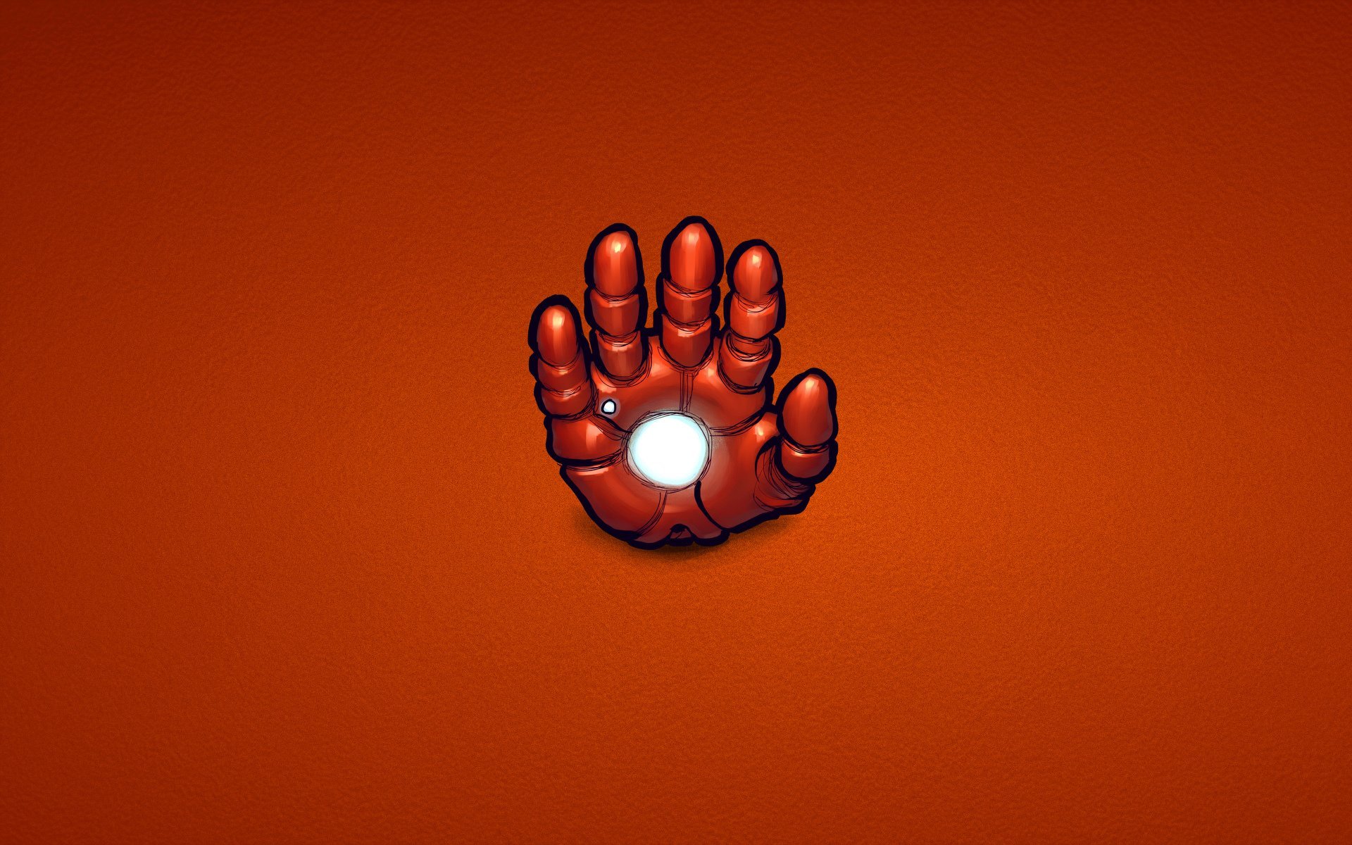 Iron Man Comics Marvel Steel Hand Minimalism Red - Iron Man , HD Wallpaper & Backgrounds