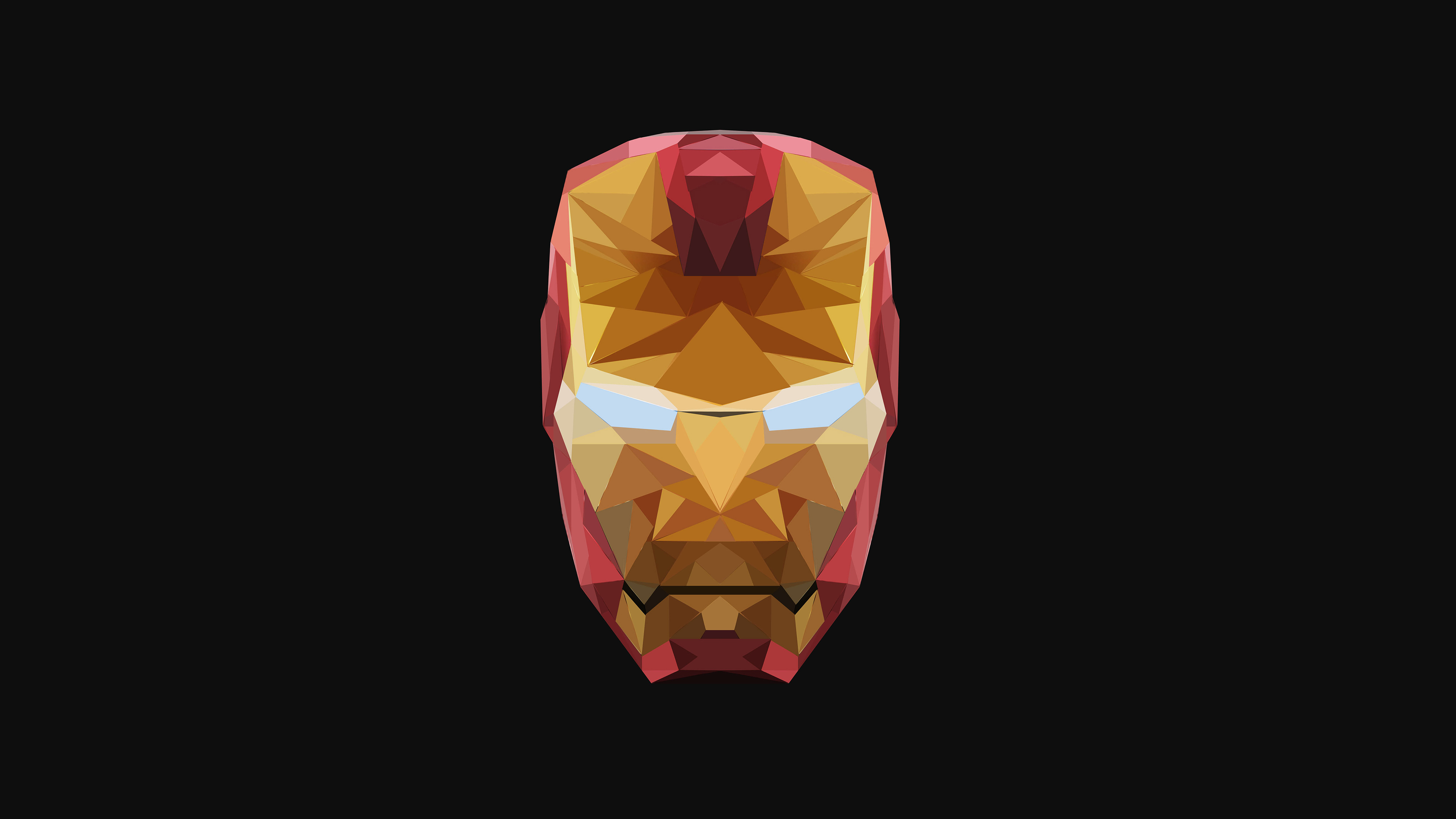 Wallpaper 4k 4k Iron Man Low Poly 4k Wallpapers Behance - Iron Man Wallpaper 4k , HD Wallpaper & Backgrounds