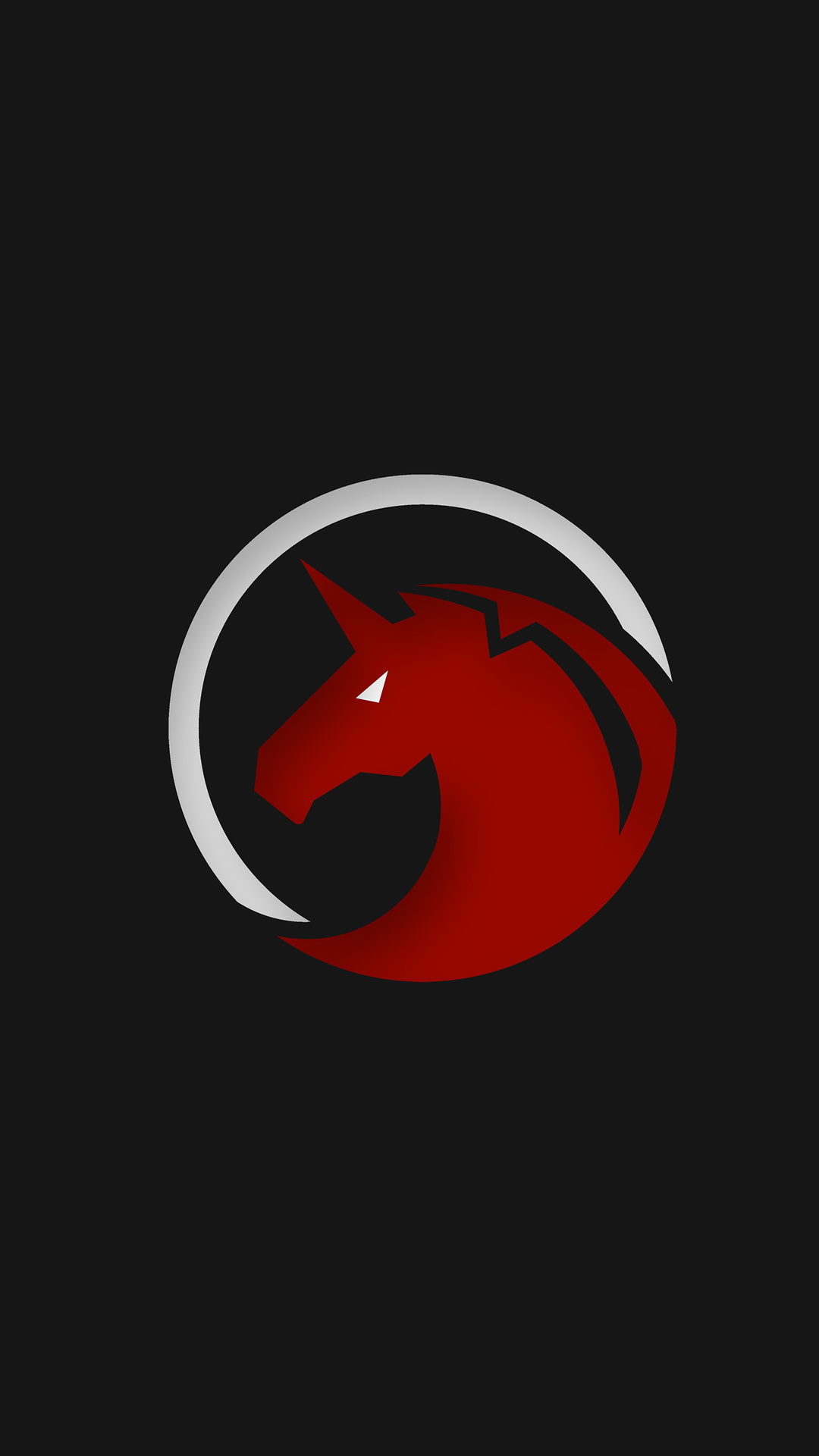 Red Unicorn Logo 4k Ns - Illustration , HD Wallpaper & Backgrounds