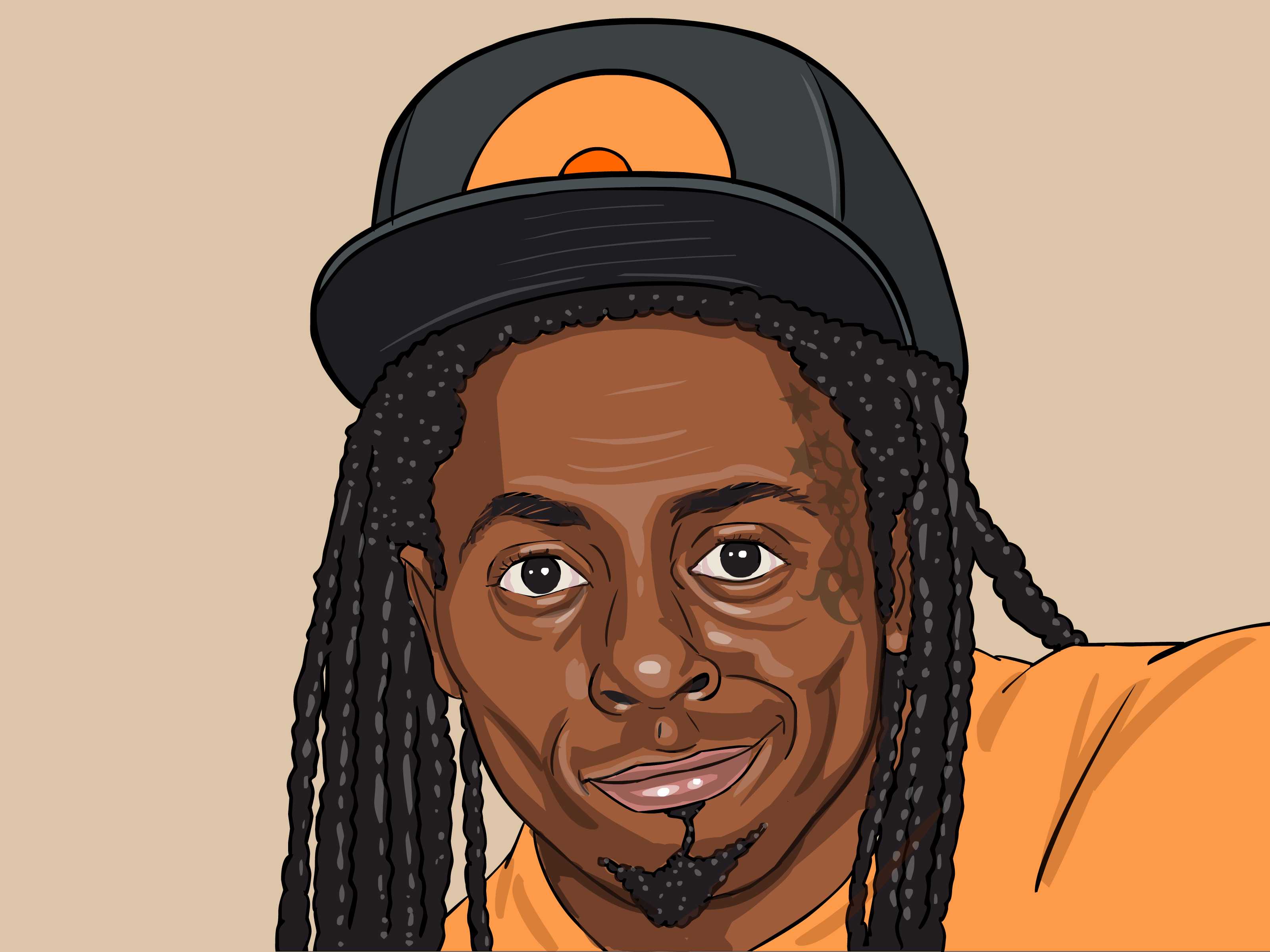 Lil Wayne Rapper Wallpaper Source - Lil Wayne Drawing Art , HD Wallpaper & Backgrounds