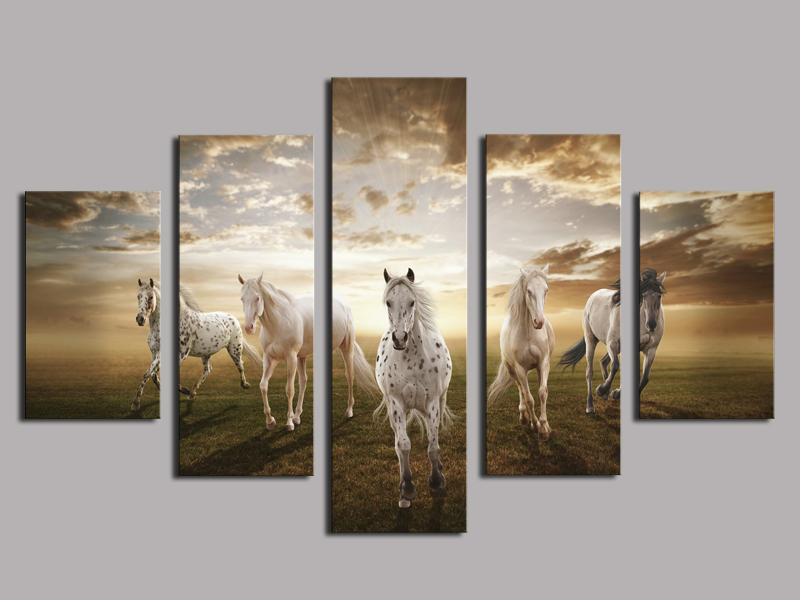 Running Horse Wallpaper High Resolution Group 62 Hd - 7 Horses Painting Hd , HD Wallpaper & Backgrounds