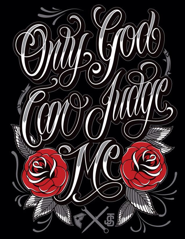 Only God Can Judge Me - Only God Can Judge Me Lettering , HD Wallpaper & Backgrounds