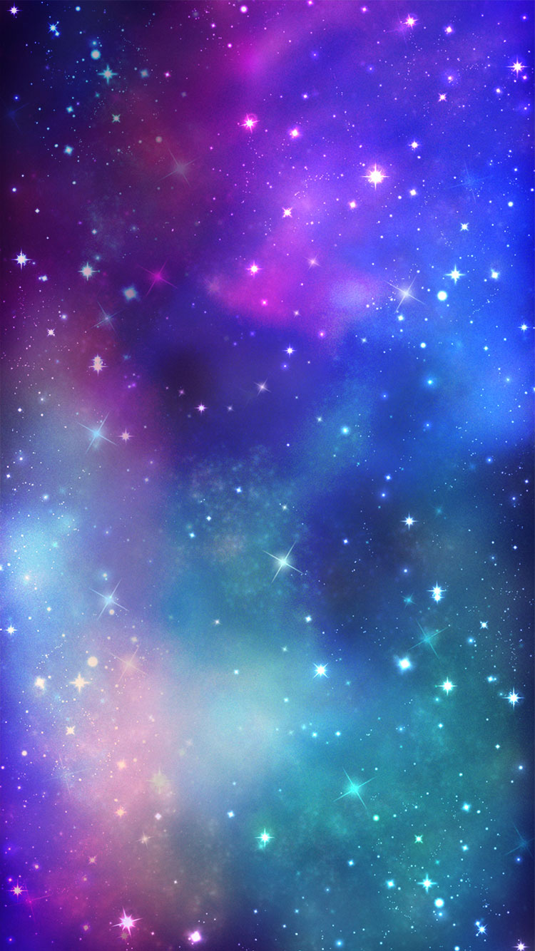 Iphone Night Stars Light Wallpaper - Fond D Écran Iphone Galaxy , HD Wallpaper & Backgrounds