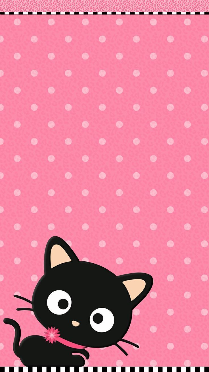 Cute Pink Cat Wallpaper - Cute Pink Wallpaper For Iphone , HD Wallpaper & Backgrounds