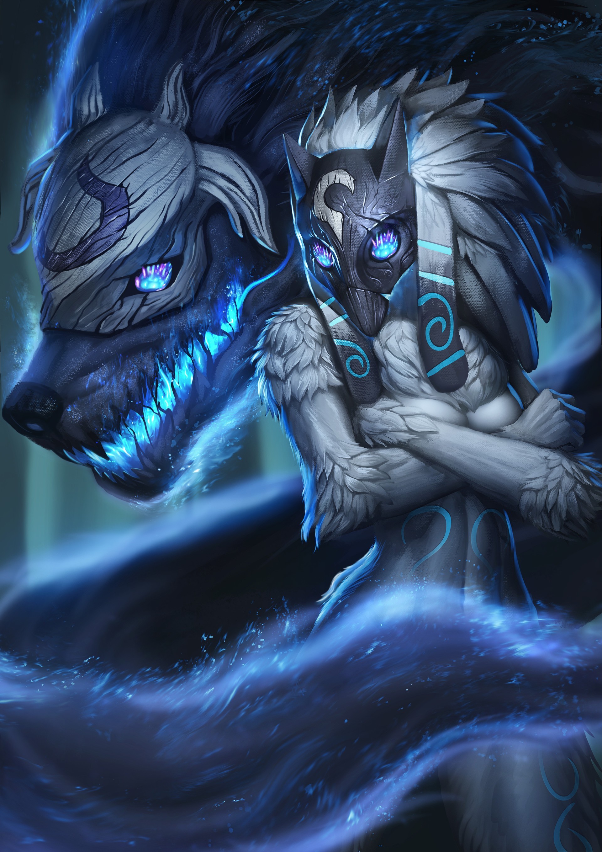 Bonus League Of Legends Wallpapers Source - Kindred Lol , HD Wallpaper & Backgrounds