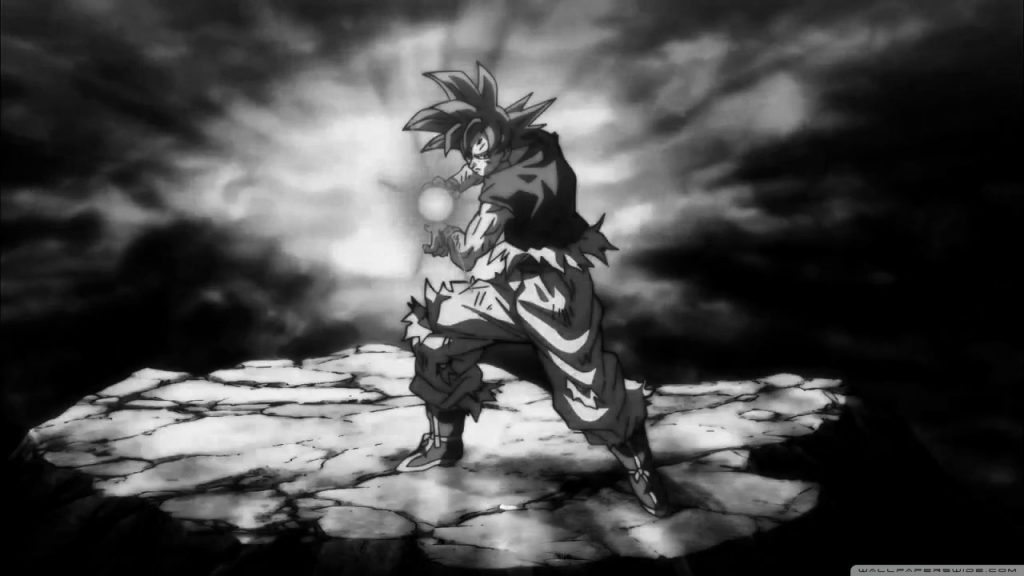 Goku Black And White ❤ 4k Hd Desktop Wallpaper - Black And White 4k , HD Wallpaper & Backgrounds