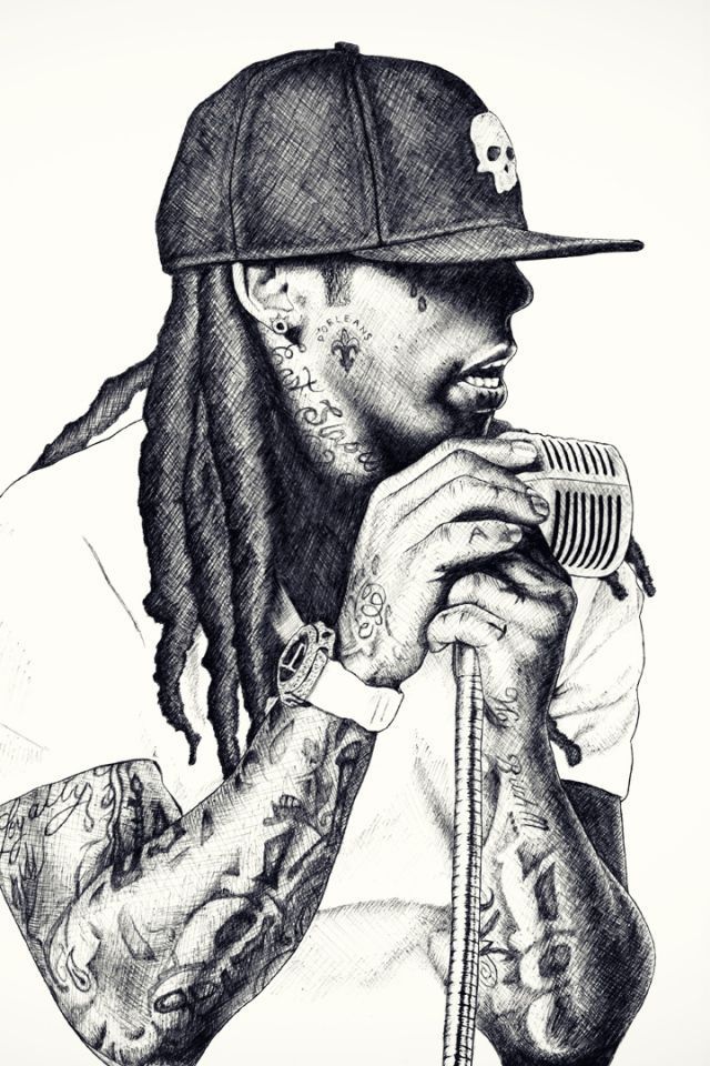Download Wallpaper Lil Wayne, Rap, Singer, Microphone , HD Wallpaper & Backgrounds
