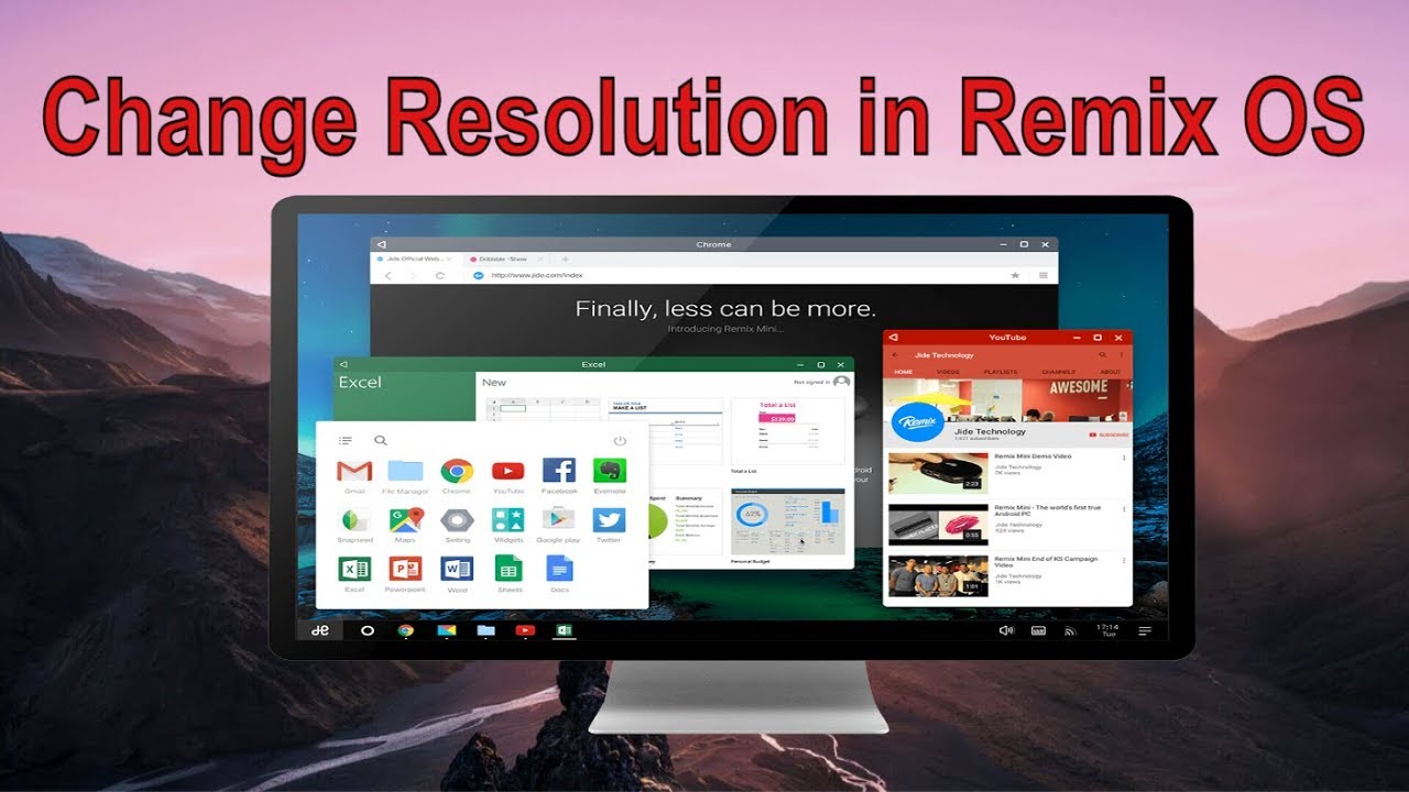 Change Screen Resolution In Remix Os For Pc - Remix Os Display Problem , HD Wallpaper & Backgrounds