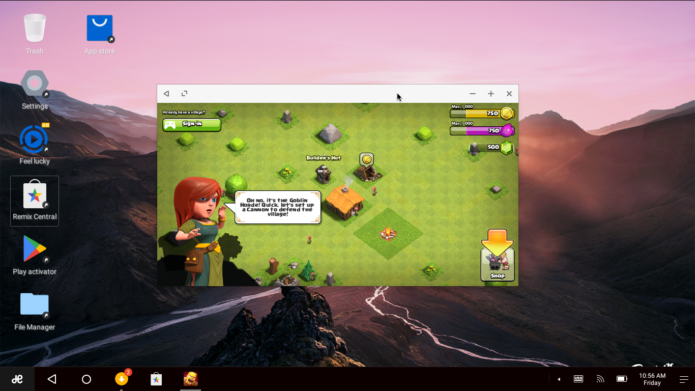 Clash Of Clans In Remix Os - Remix Os Clash Of Clans , HD Wallpaper & Backgrounds