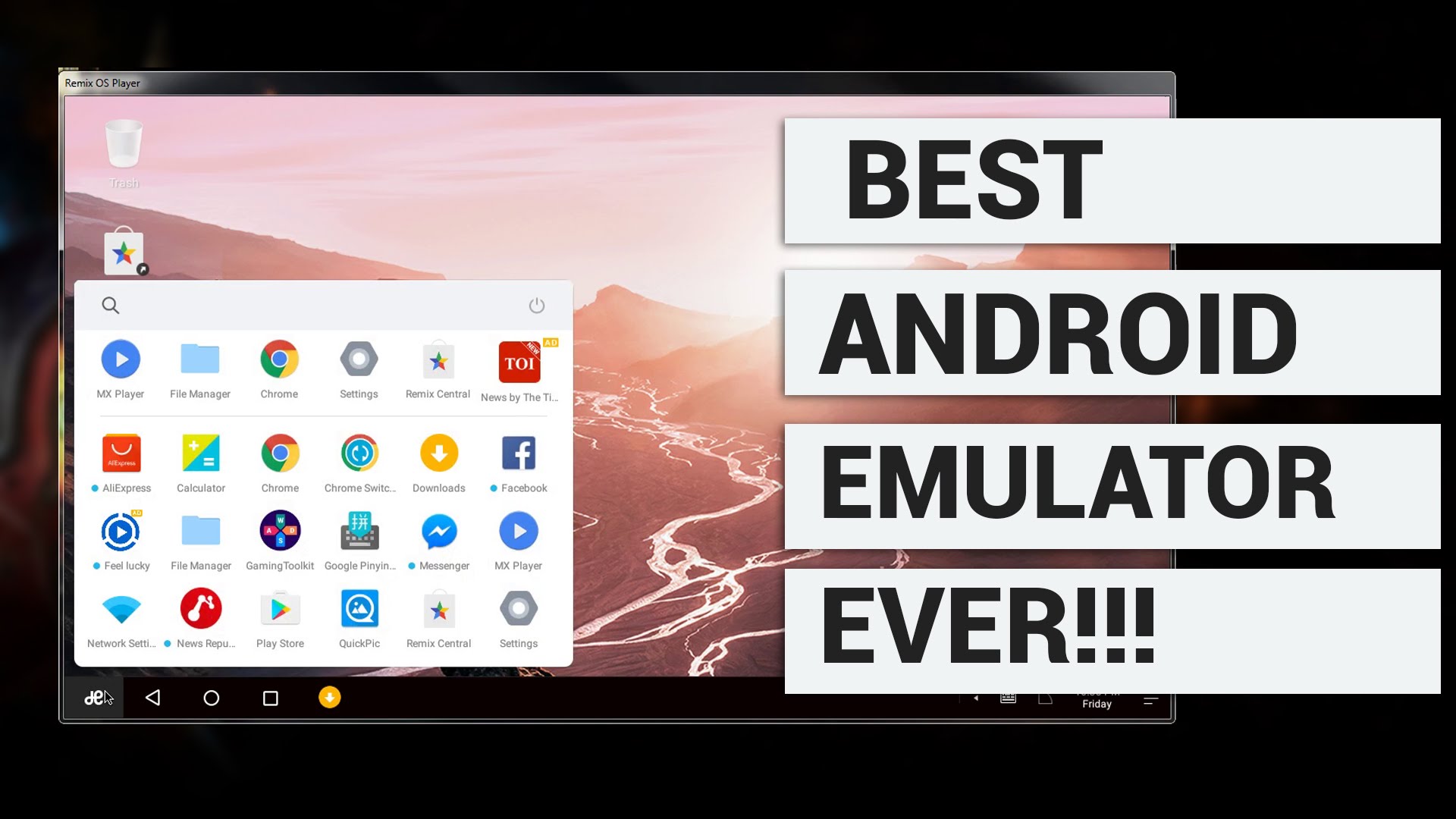 Run Mobile Apps On Pc - Android Emulator Remix Os Player , HD Wallpaper & Backgrounds