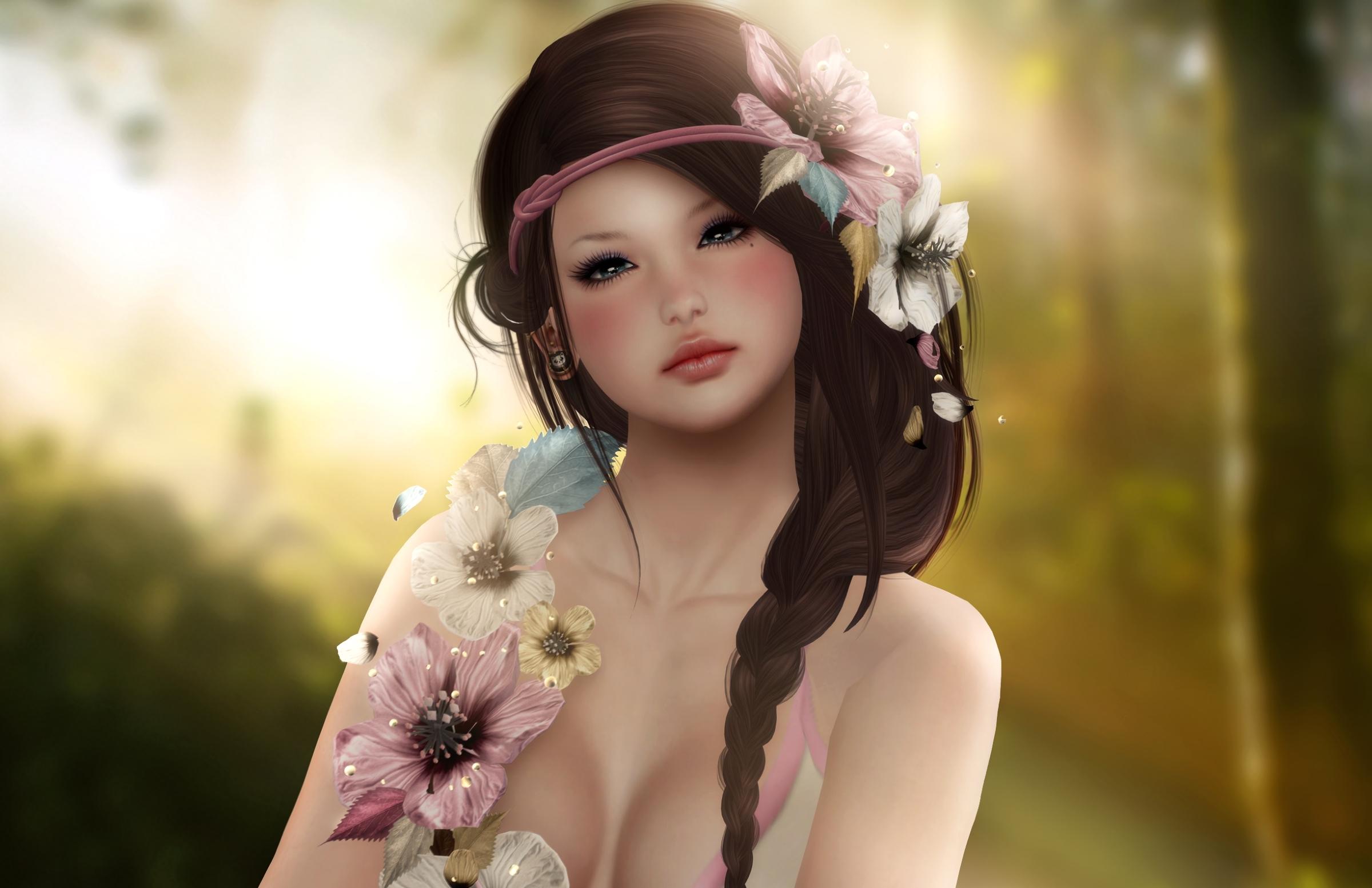 Cute Young Fantasy Teen Girl Wallpaper - Beautiful Women Fantasy Art , HD Wallpaper & Backgrounds