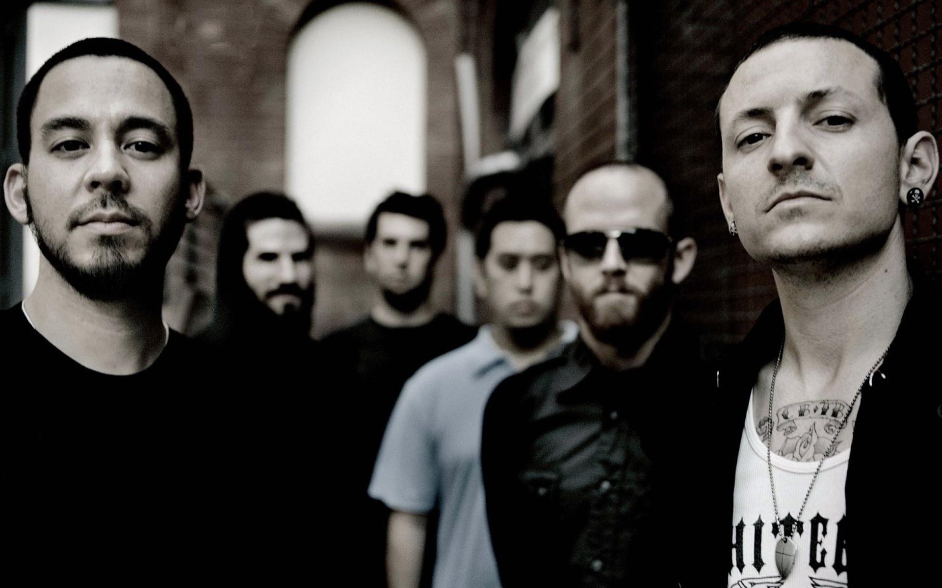 Linkin Park Band Group Photoshoot - Linkin Park Hd Group , HD Wallpaper & Backgrounds