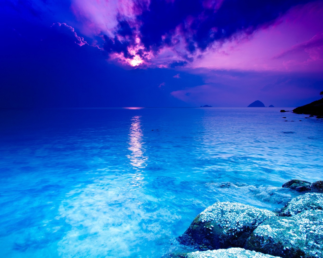 Oceano Wallpaper - Thailand Beach At Night , HD Wallpaper & Backgrounds