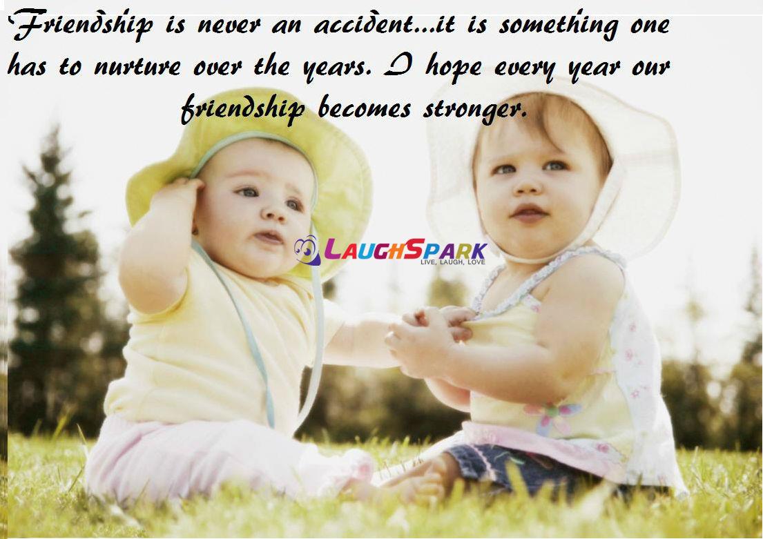 Two Cute Baby Images - Happy Friendship Day Baby , HD Wallpaper & Backgrounds
