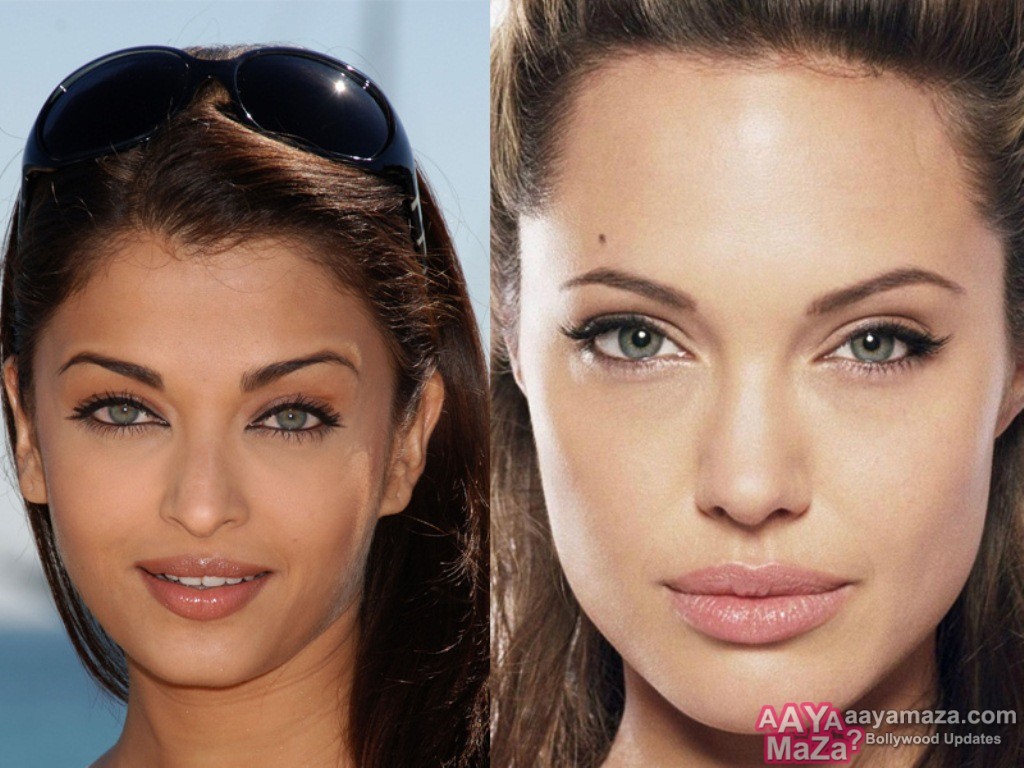 Aishwarya Rai & Angelina Jolie - Angelina Jolie Tomb Raider Makeup , HD Wallpaper & Backgrounds