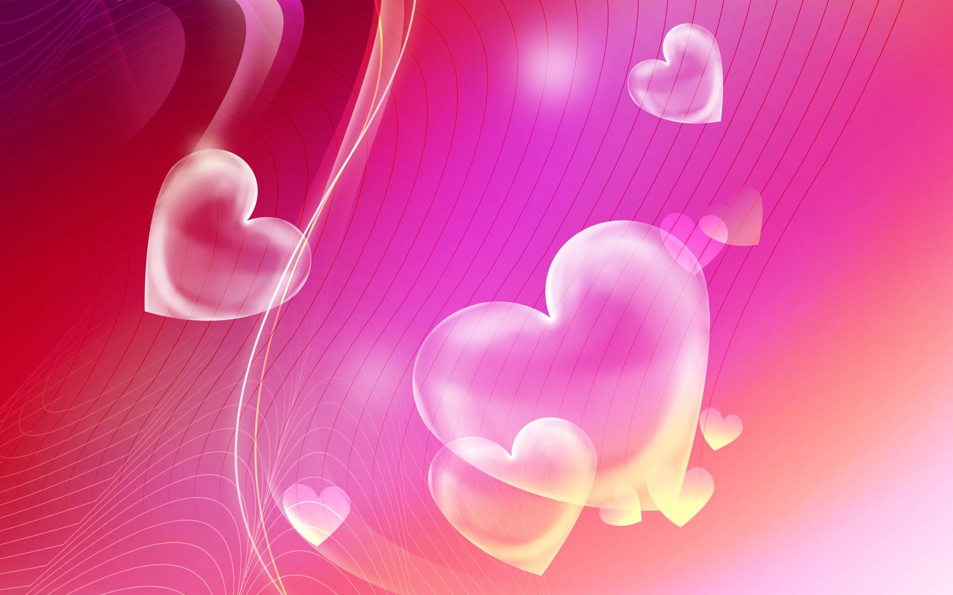 Pink Heart Wallpaper - Pink Heart Backgrounds , HD Wallpaper & Backgrounds