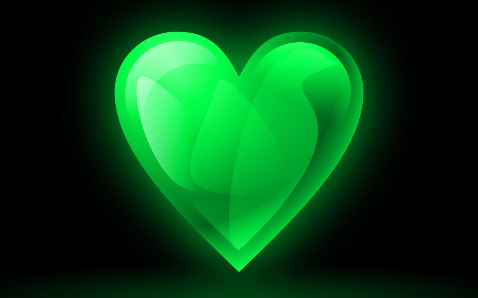 Green Hearts Desktop - Verde Para Feed , HD Wallpaper & Backgrounds