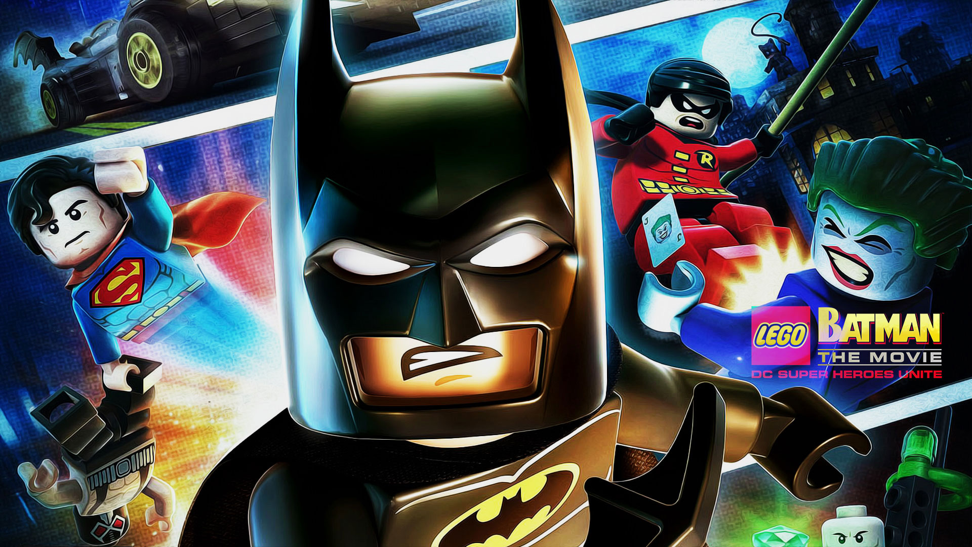 The Lego Batman Movie Wallpaper - Lego Batman Dc Super Heroes 2 , HD Wallpaper & Backgrounds