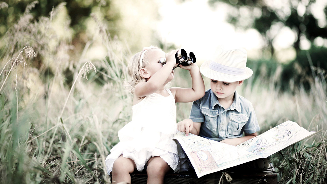 Kid Couple - Cute Boy And Girl , HD Wallpaper & Backgrounds