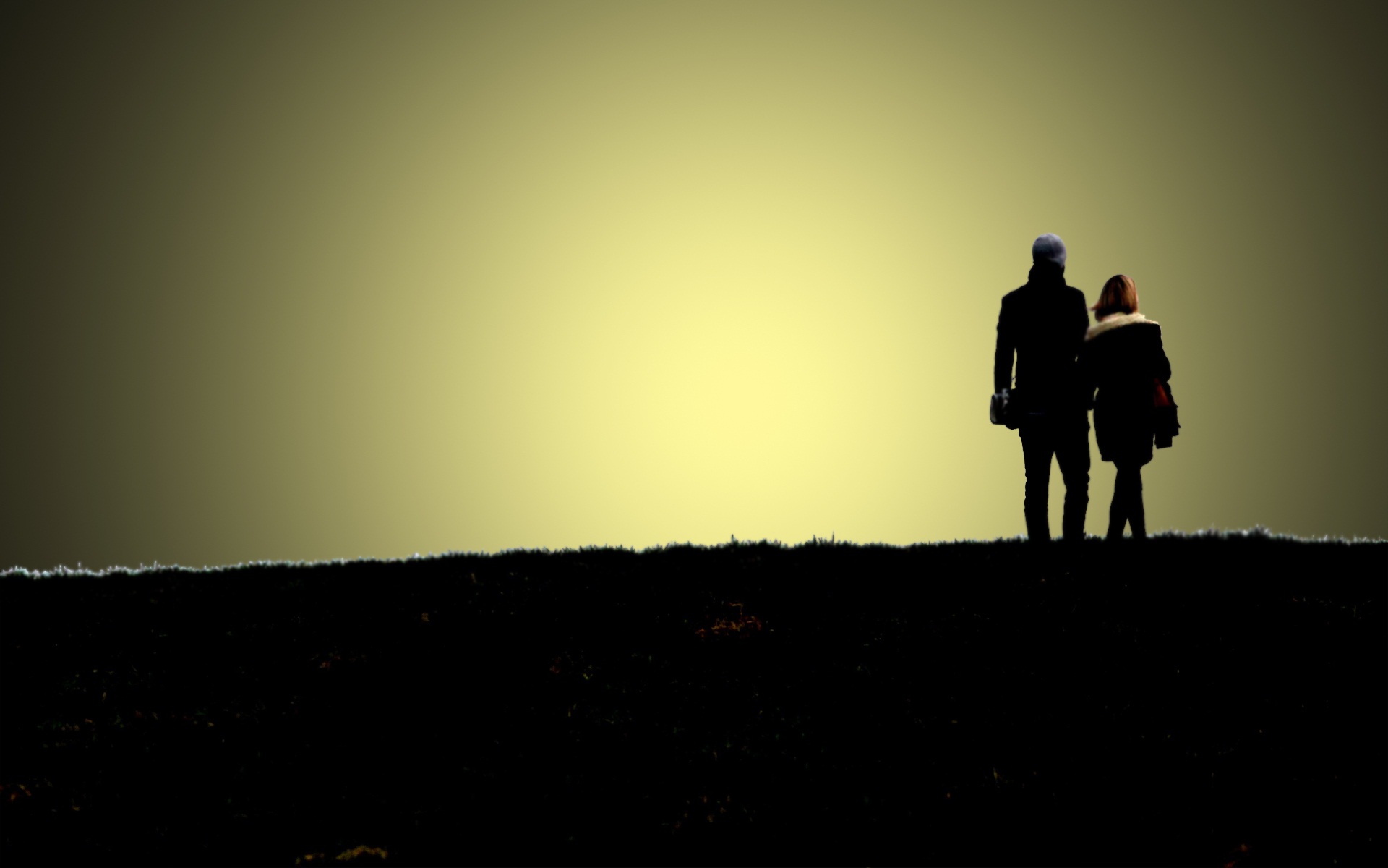 Good Night Sweet Dreams Nice Couple - Silhouette , HD Wallpaper & Backgrounds