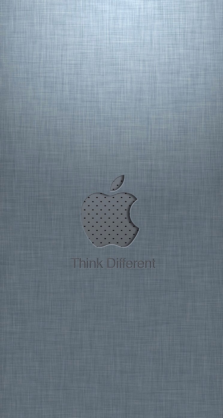 Iphone 5 Wallpaper Apple Logo Parallax Think Different - Granny Smith , HD Wallpaper & Backgrounds