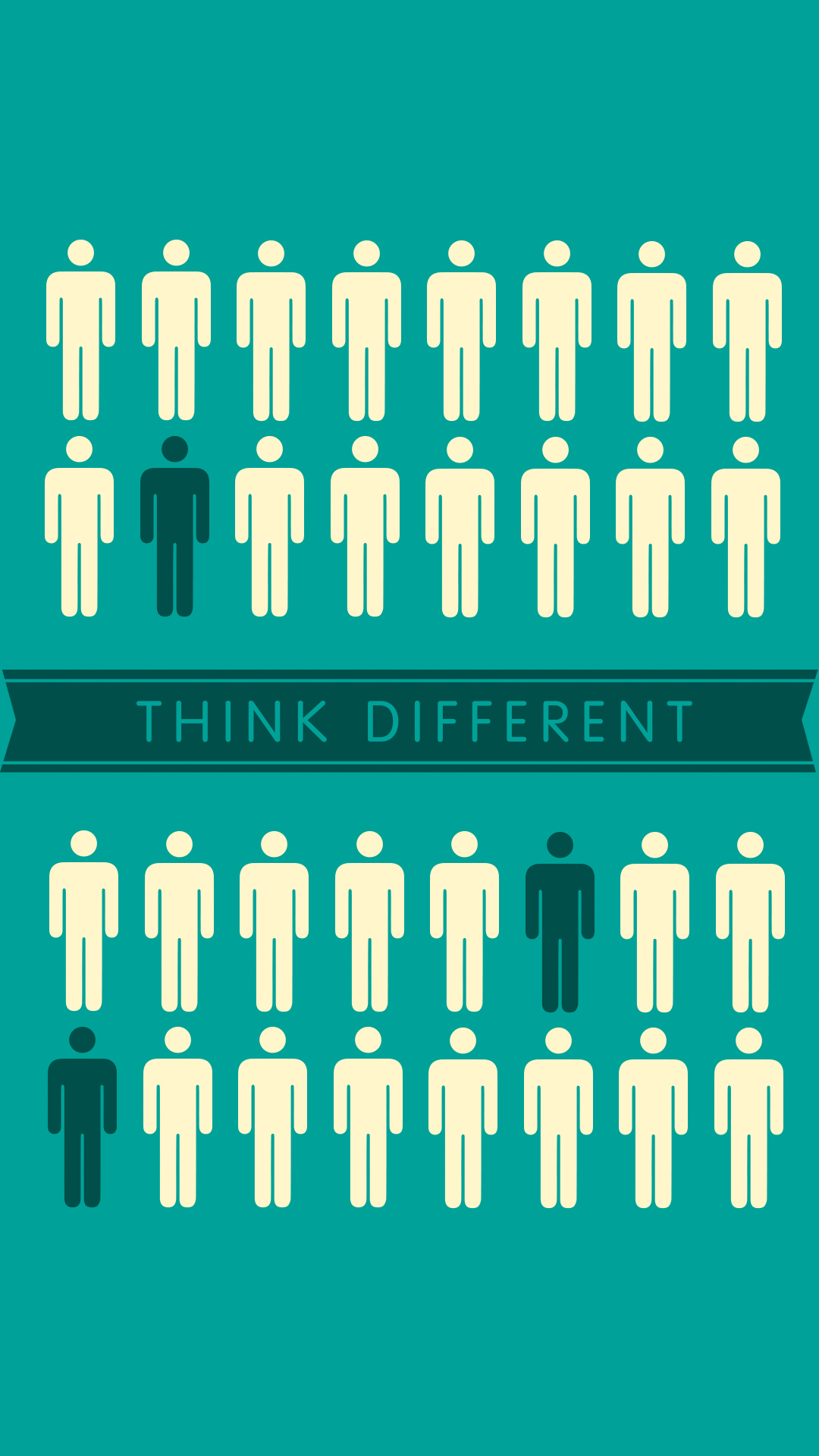 Be Different Phone Wallpaper - Think Different , HD Wallpaper & Backgrounds