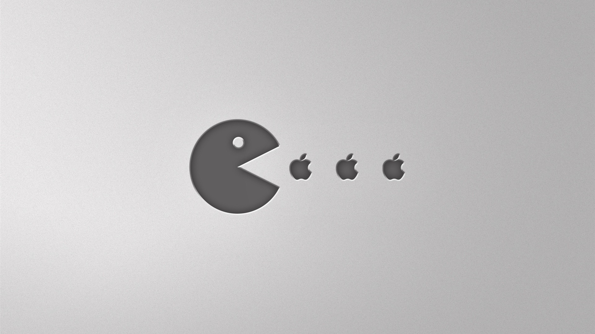 Advertising / Pacman Apple-think Different Apple Mac - Apple Wallpaper Pacman , HD Wallpaper & Backgrounds