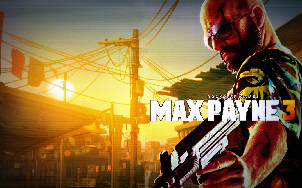 Max Payne 3 Weapon Pistol Machine Gun Uzi Bald Glasses - Max Payne 3 Wallpaper Logo , HD Wallpaper & Backgrounds