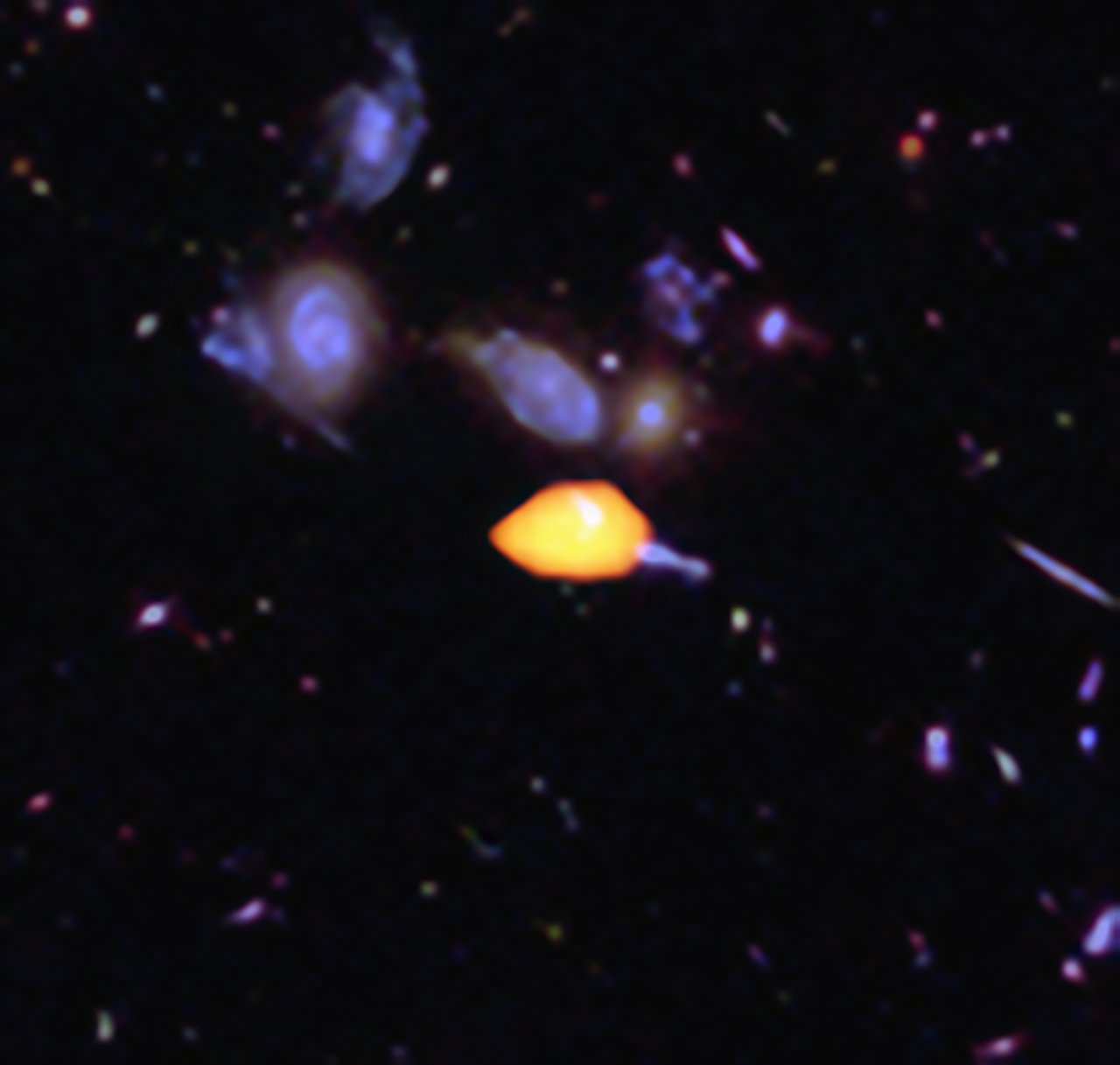 Alma Deep View Of Part Of The Hubble Ultra Deep Field - Campo Ultra Profondo Di Hubble , HD Wallpaper & Backgrounds