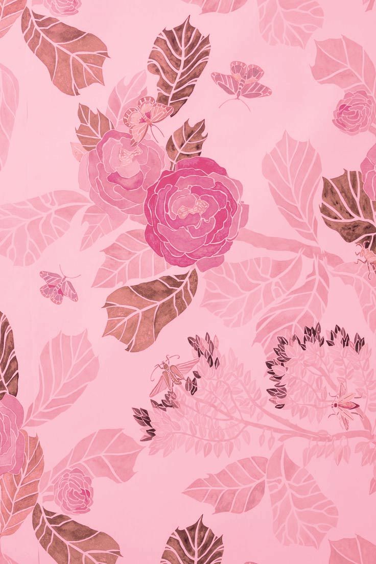 Dusty Rose - Watercolor Floral , HD Wallpaper & Backgrounds