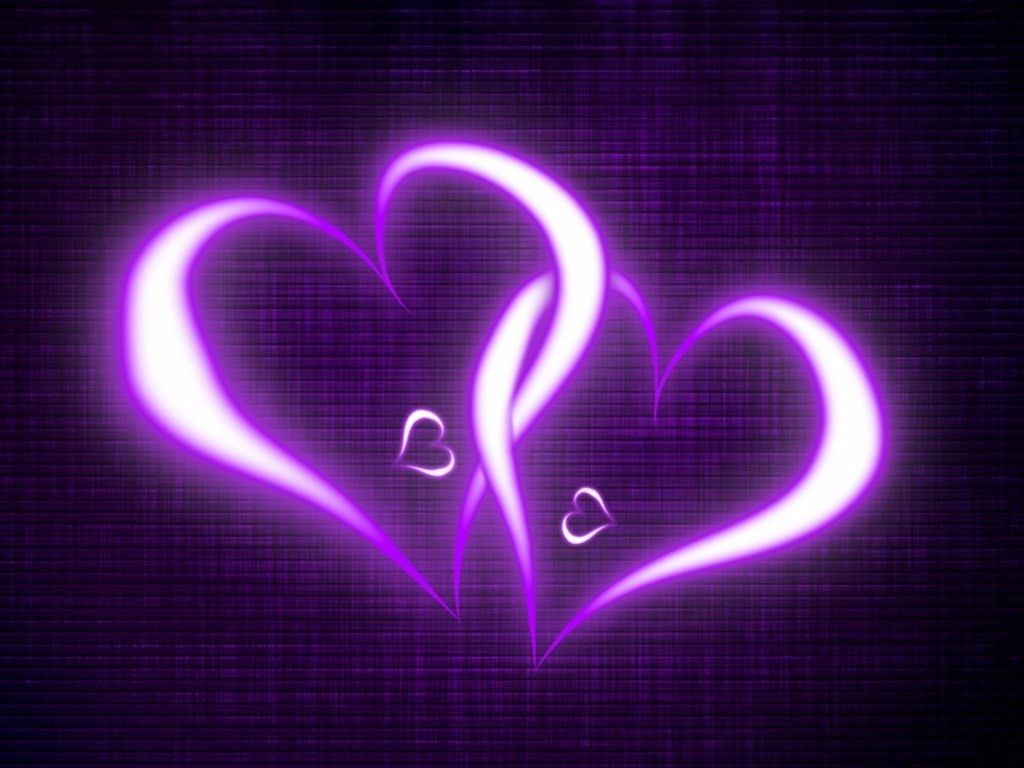 Beautiful Violet Color Wallpapers - Cute Beautiful Love Heart , HD Wallpaper & Backgrounds