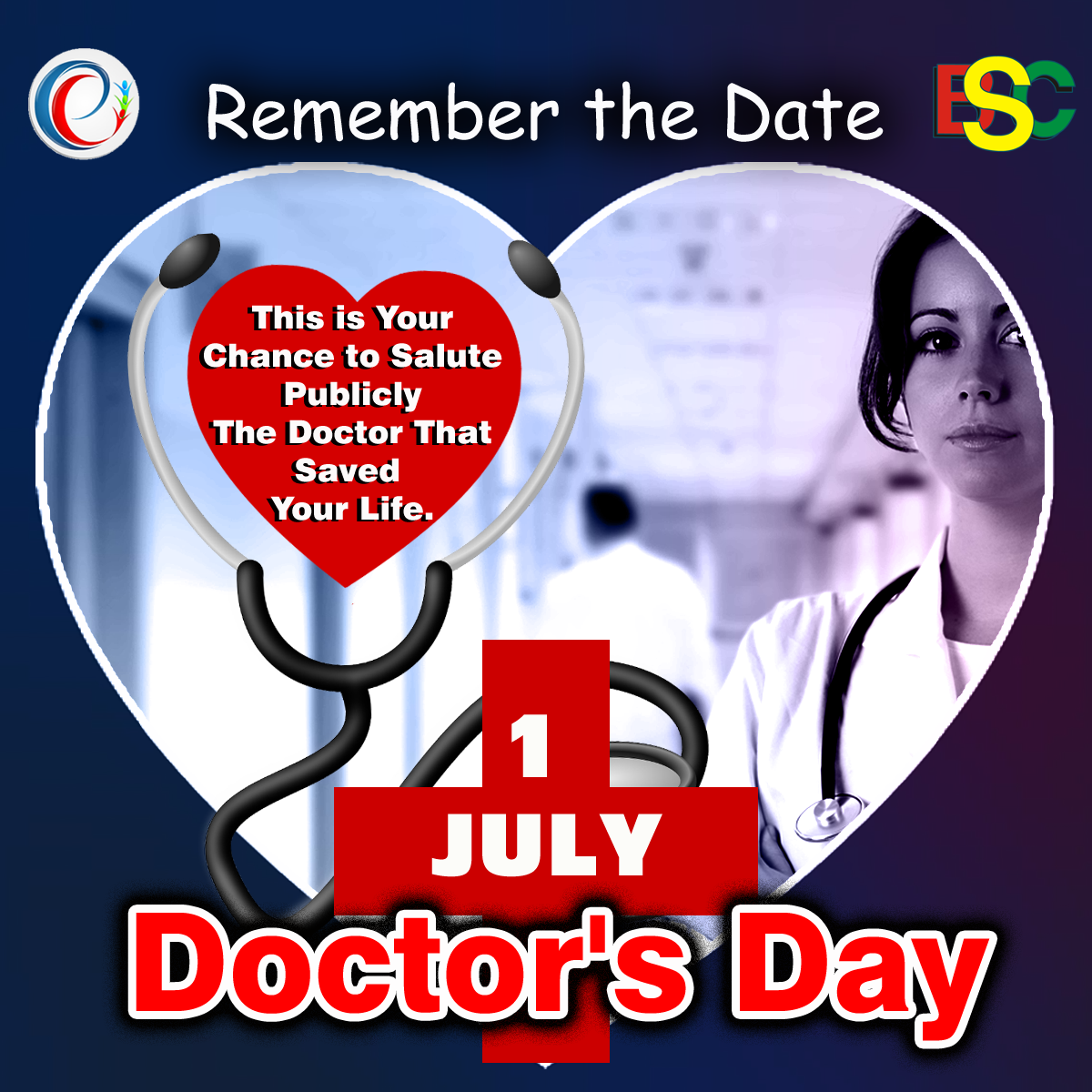Remember The Date July 1 Is Marked As National Doctor's - Doctors Day Which Date , HD Wallpaper & Backgrounds