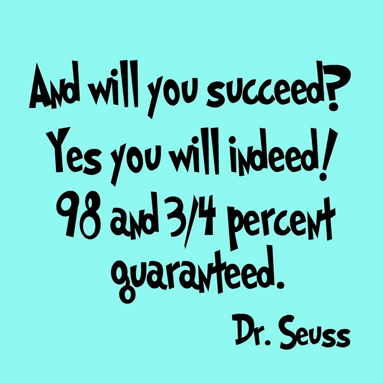 Seuss Quotes On Success - Calligraphy (#870850) - HD Wallpaper