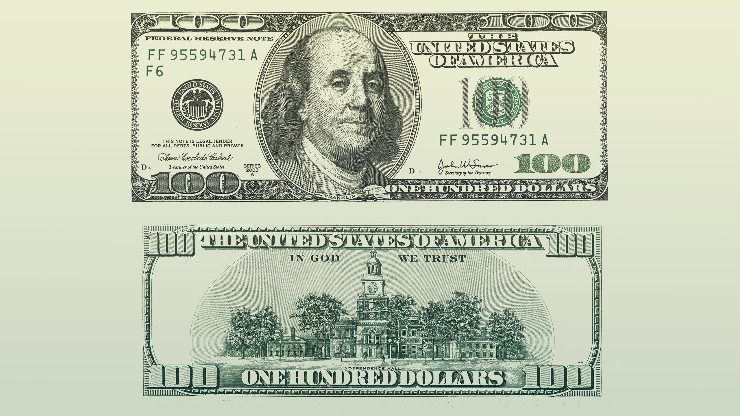 100 Dollar Bill Wallpaper - Printable Real 100 Dollar Bill , HD Wallpaper & Backgrounds