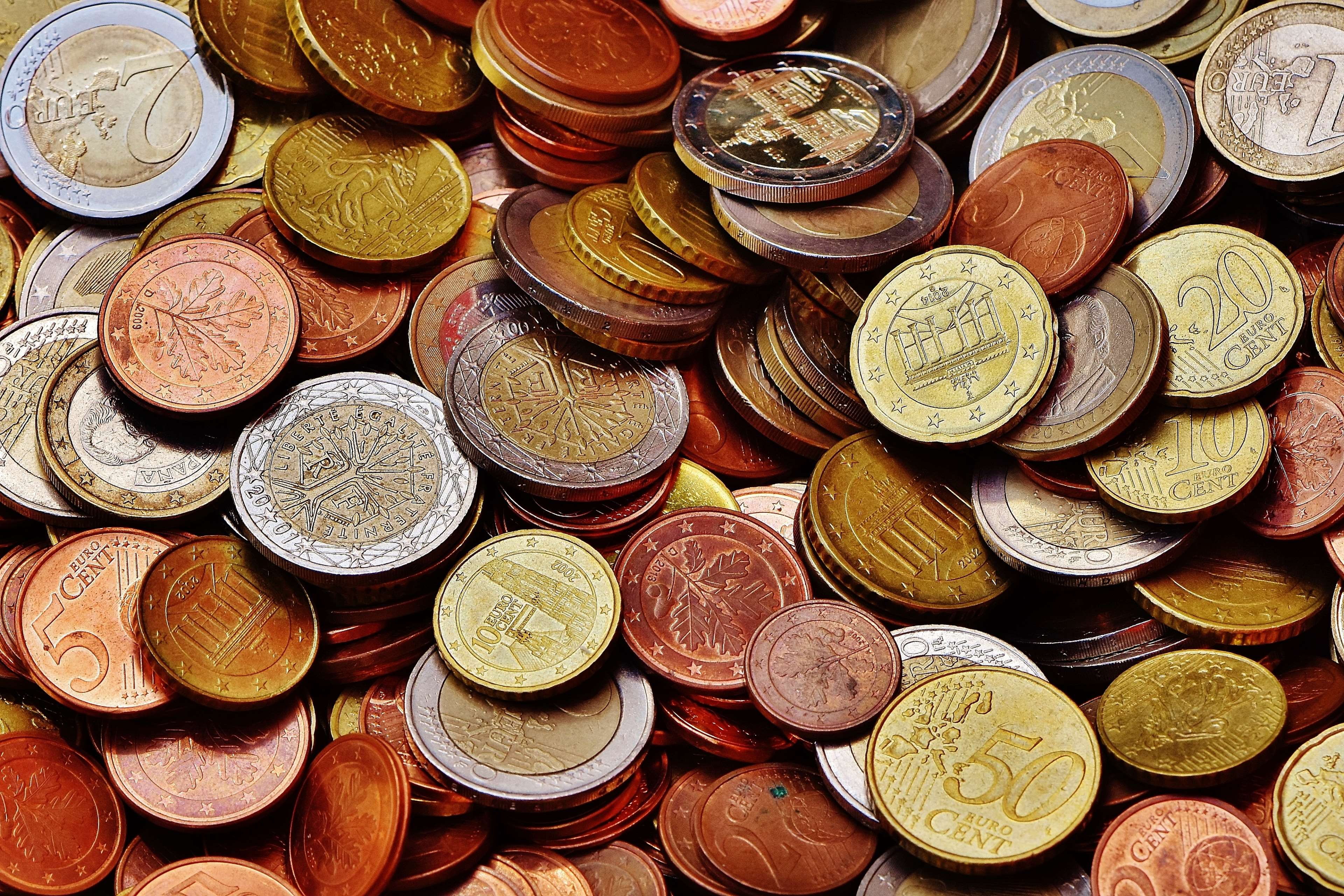 Moedas, Moeda, Euro, Centavos De Euro, Finanças, Mudança - Euro Coins Copyright Free , HD Wallpaper & Backgrounds