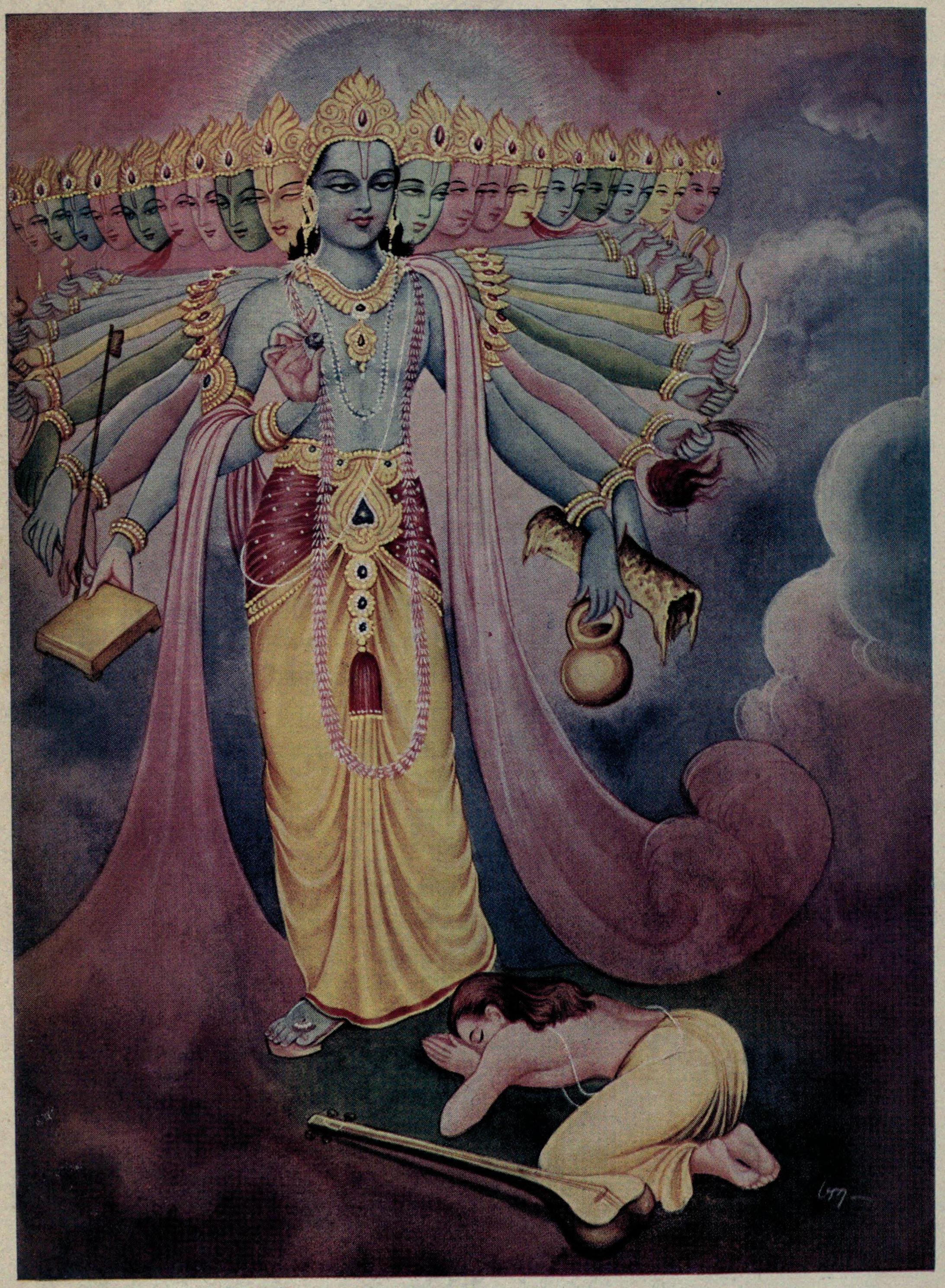 Narada Found Vishnu As Macroform - Sarbloh Avtar , HD Wallpaper & Backgrounds