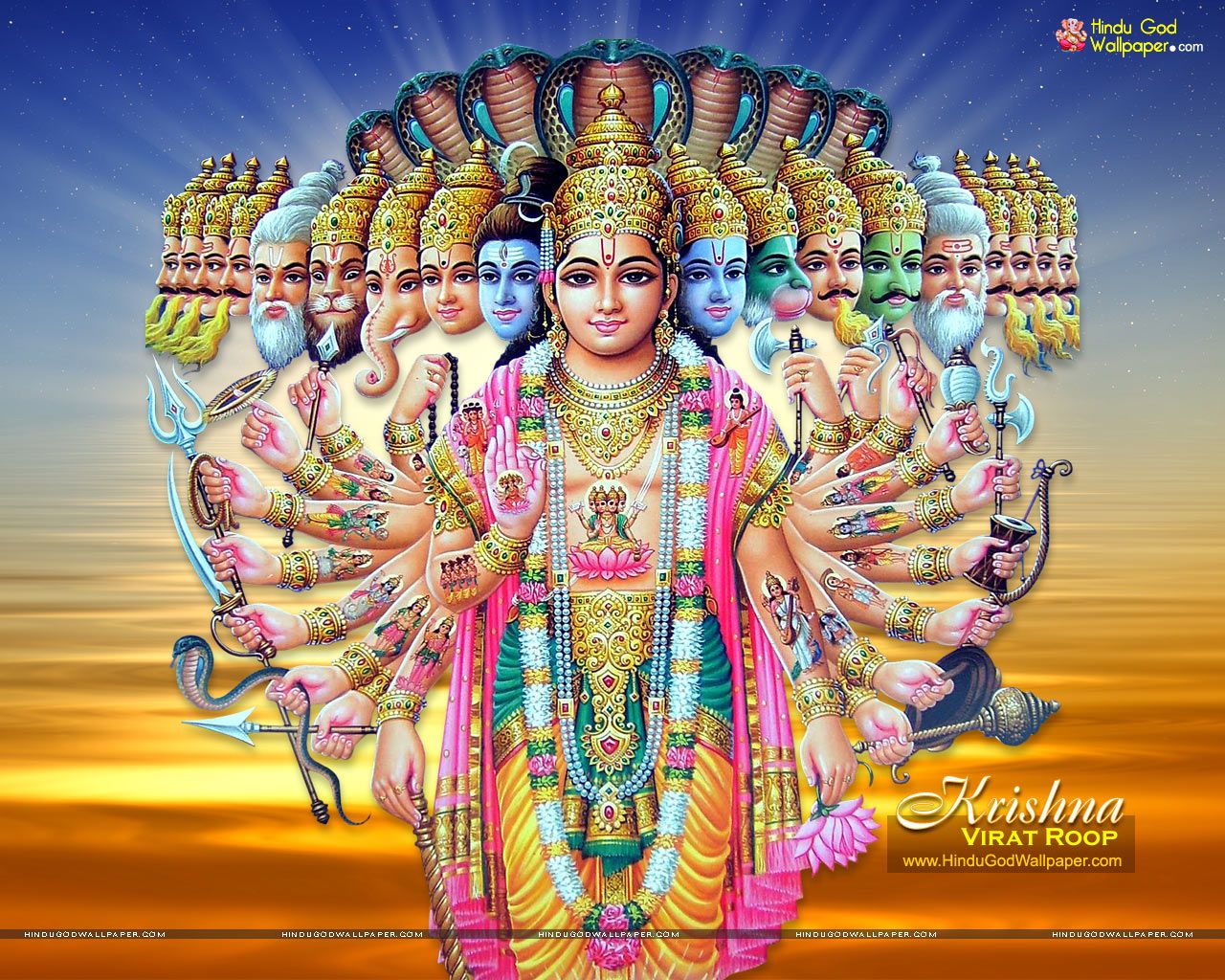 Lord Krishna Virat Roop Wallpapers Free Download - Lord Krishna Virat Roop , HD Wallpaper & Backgrounds