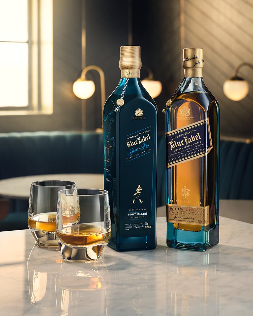 Discover Blue Label Ghost & Rare - Johnnie Walker Blue Label Ghost And Rare Port Ellen , HD Wallpaper & Backgrounds