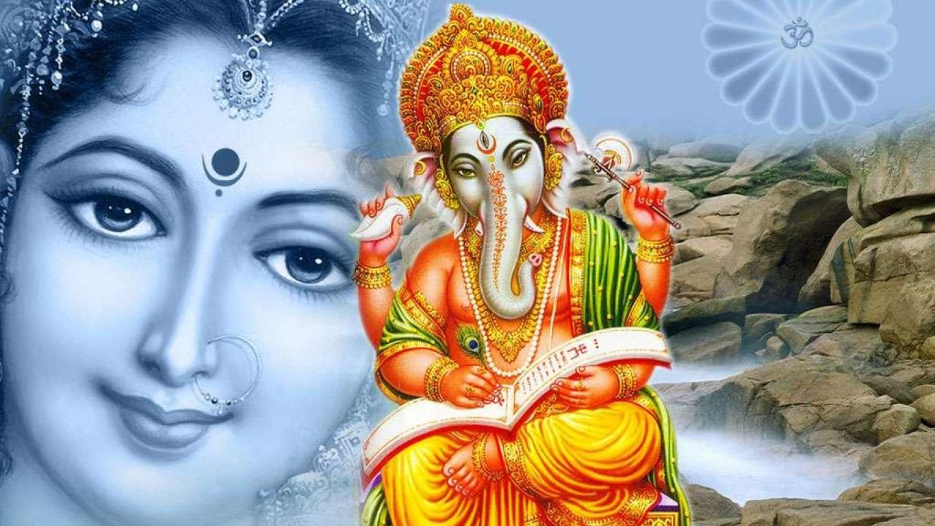 1366x768download - Shubh Prabhat Images With God , HD Wallpaper & Backgrounds