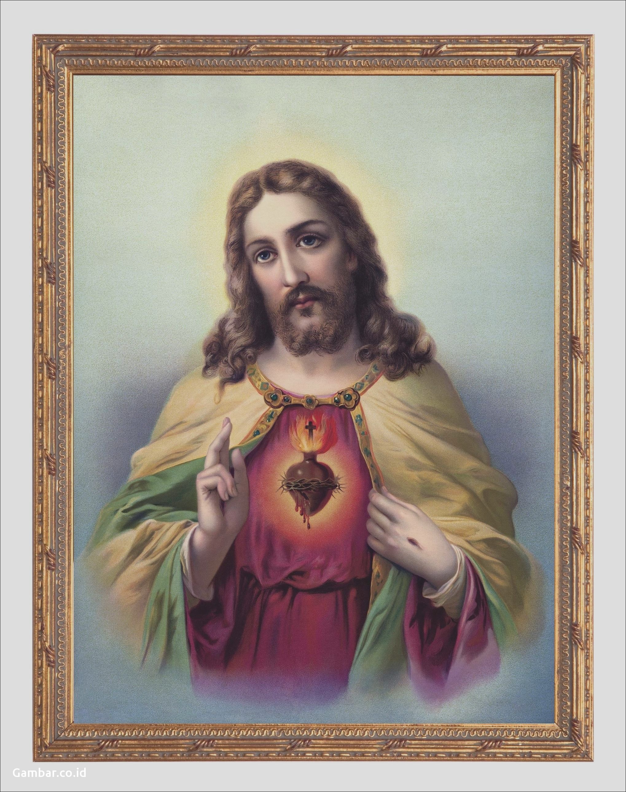 Download Image - Sacred Heart Of Jesus Christ , HD Wallpaper & Backgrounds